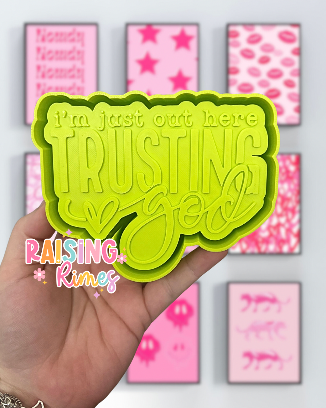Out Here Trusting God Silicone Mold