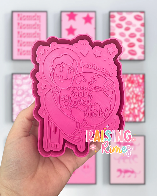 For God So Loved The World Silicone Mold