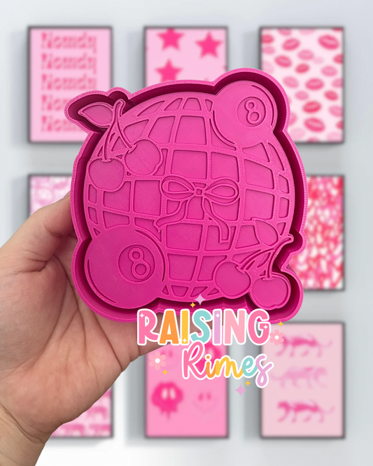8 Ball & Cherries Disco Silicone Mold