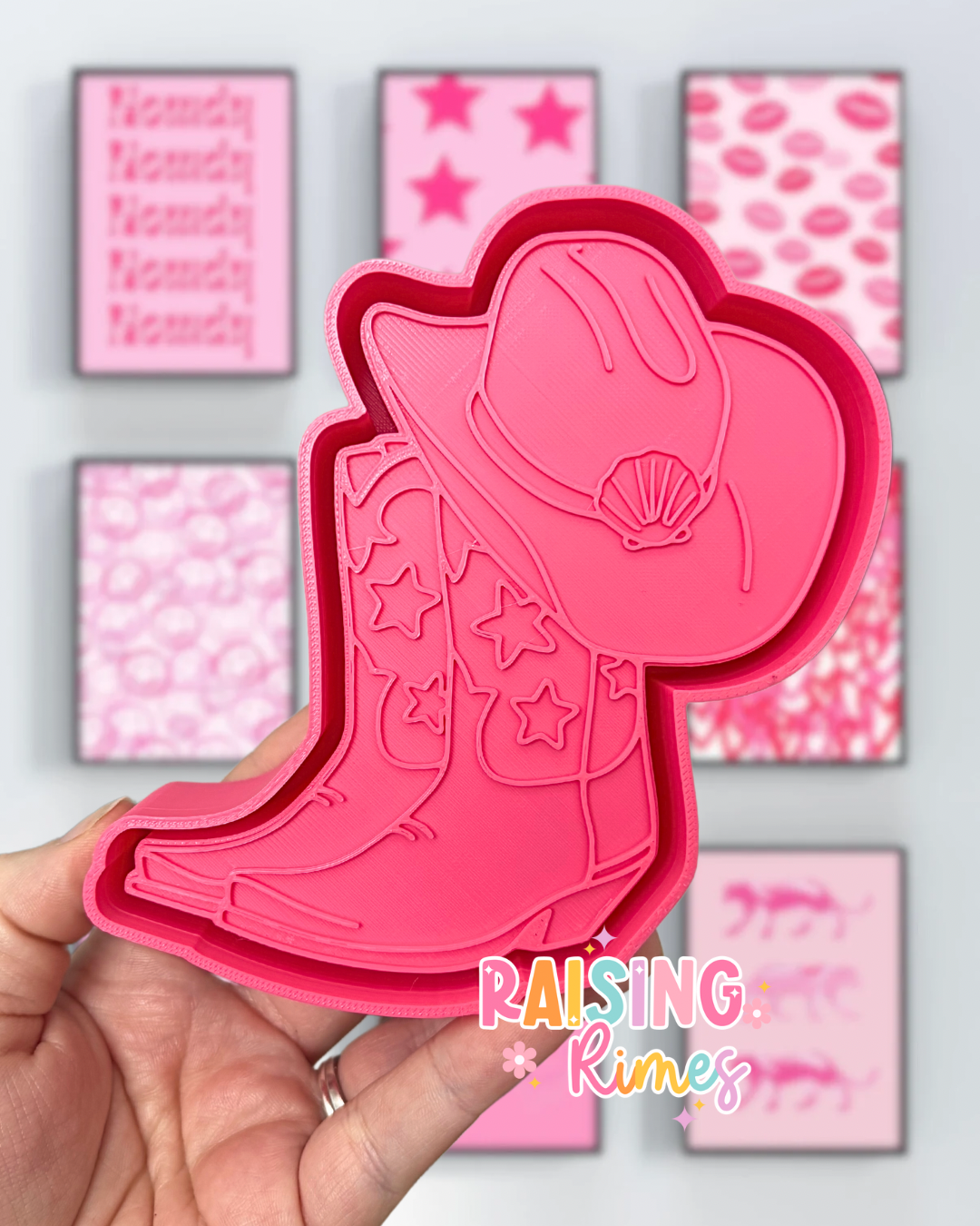 Coastal Cowgirl Boots & Hat Silicone Mold