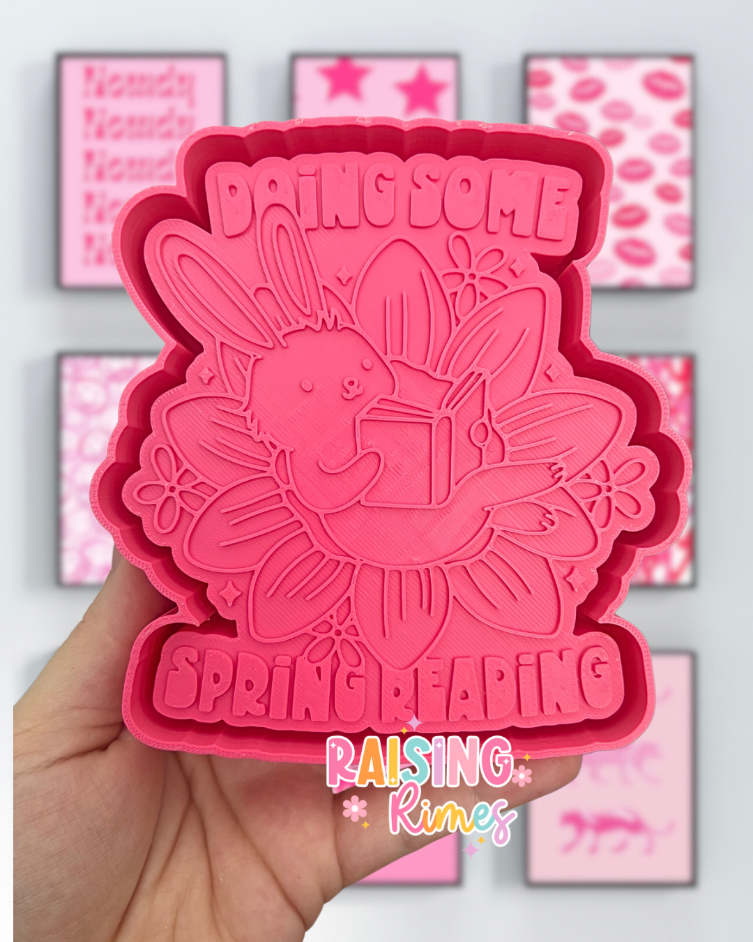 Spring Reading Silicone Mold