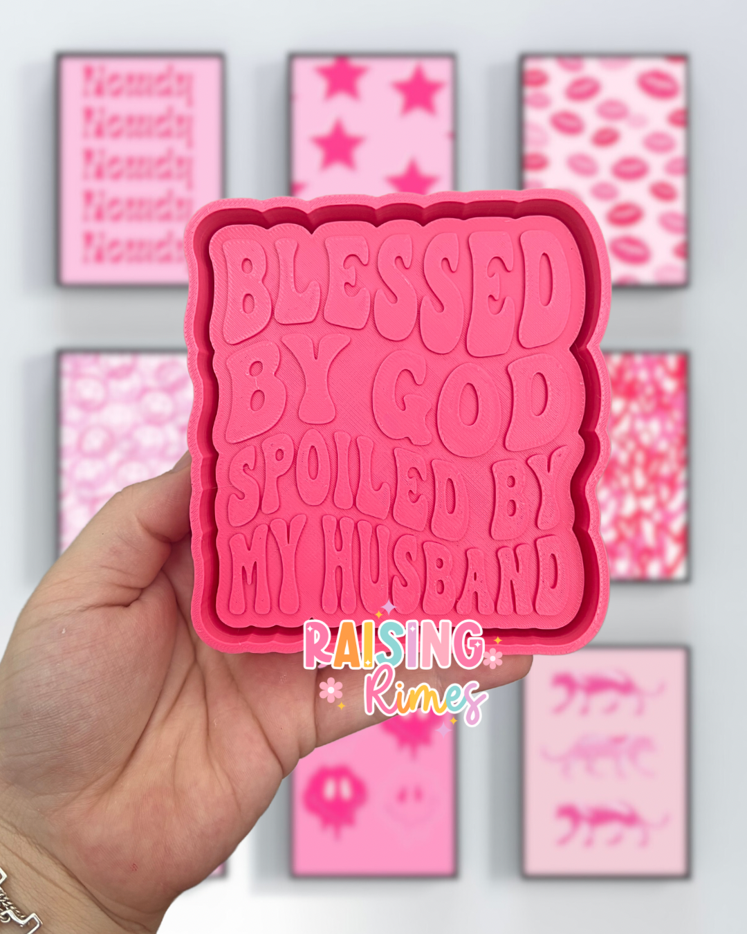Blessed By God Spoiled By Husband Silicone Mold