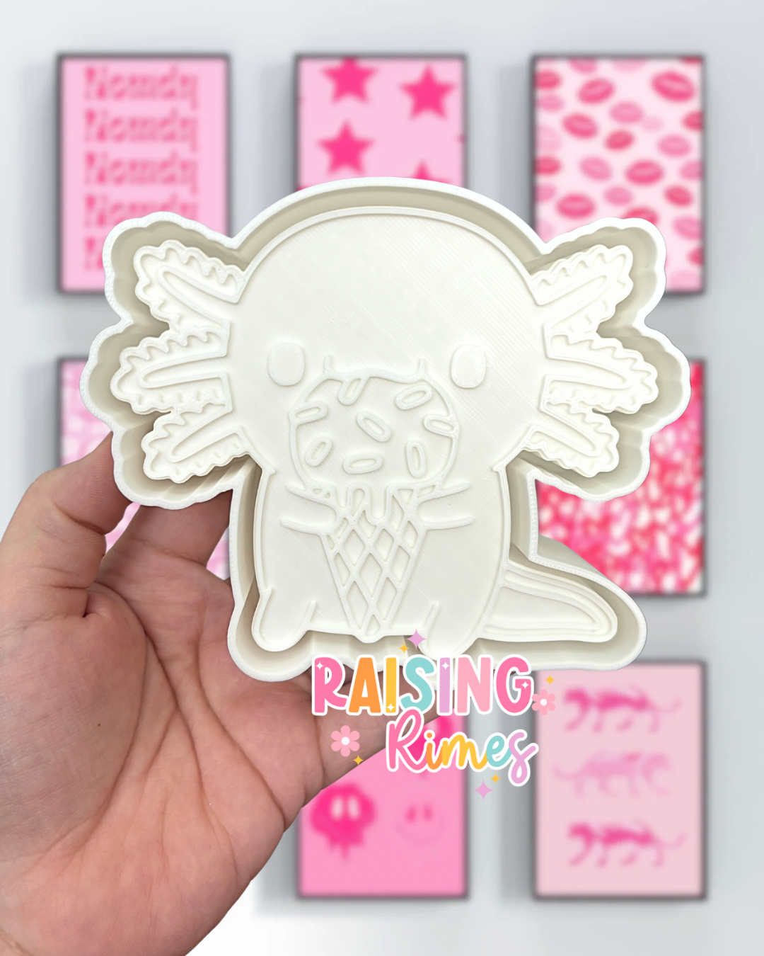 Ice Cream Axolotl Silicone Mold