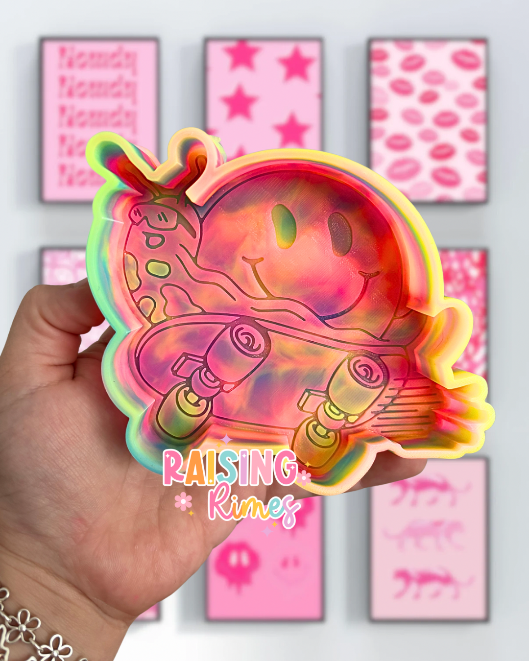 Groovy Skateboard Snail Silicone Mold