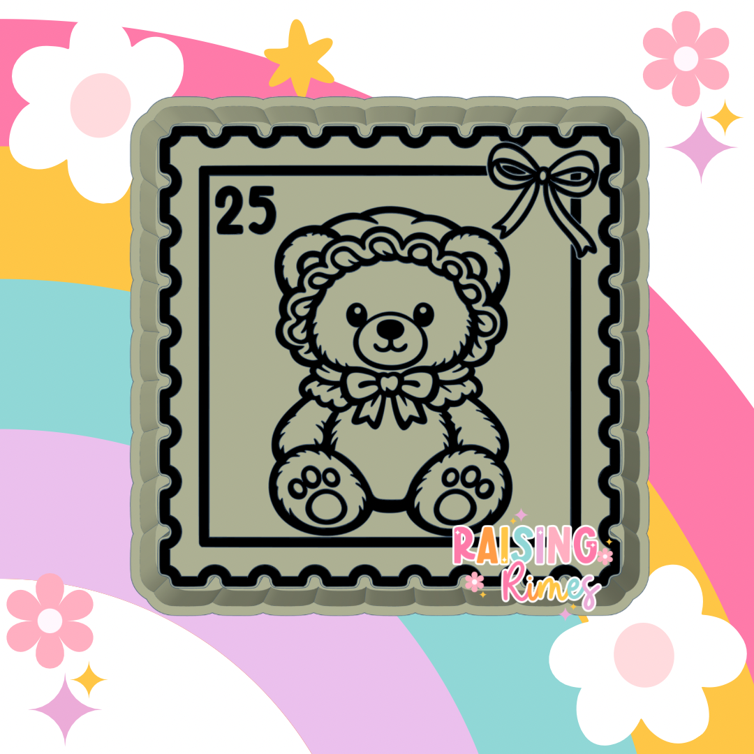 Bonnet Bear Stamp Silicone Mold