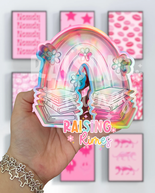 Floral Book Rainbow Silicone Mold