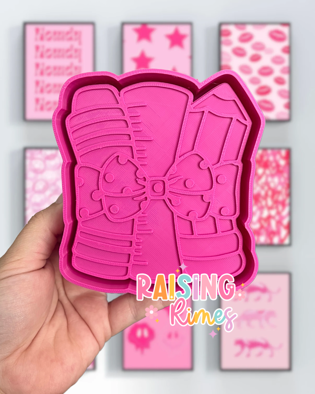 School Supplies w/ Bow Silicone Mold