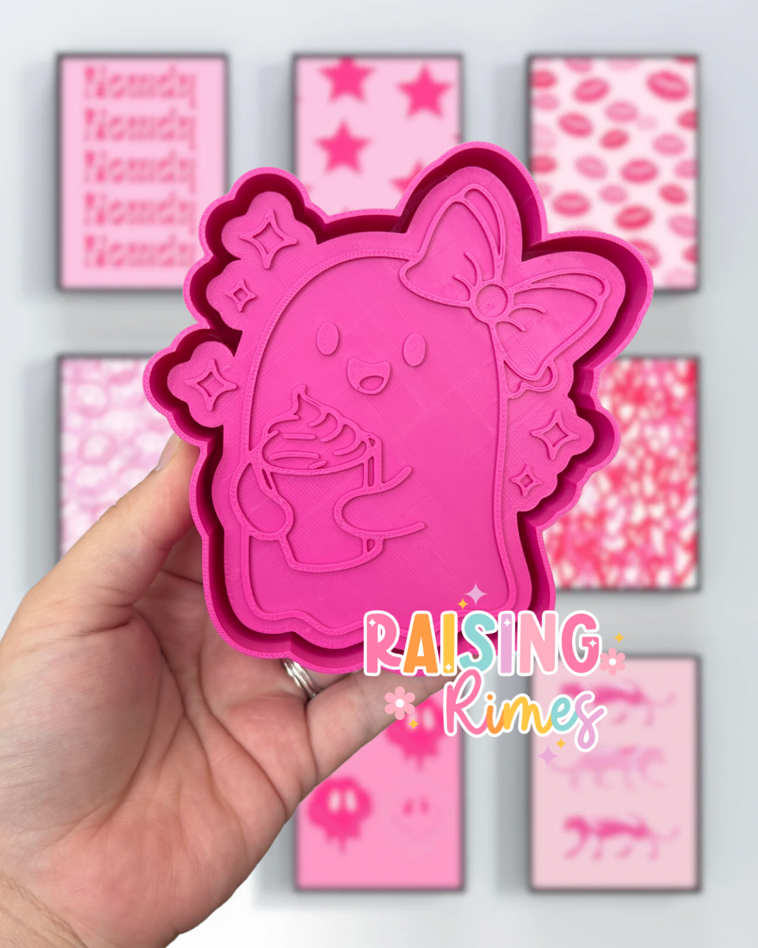 Bow & Latte Ghost Silicone Mold