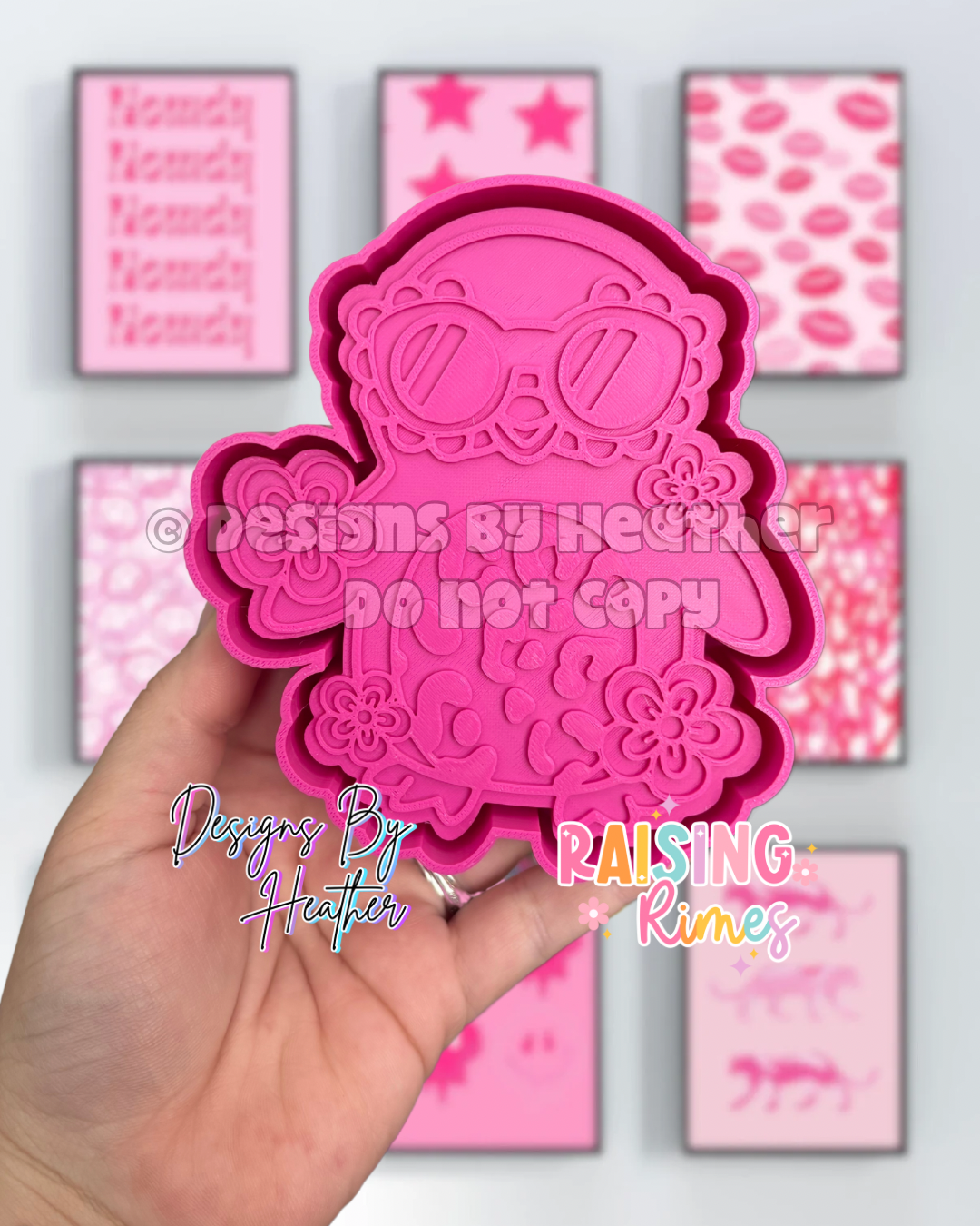 Leopard Groovy Penguin Silicone Mold