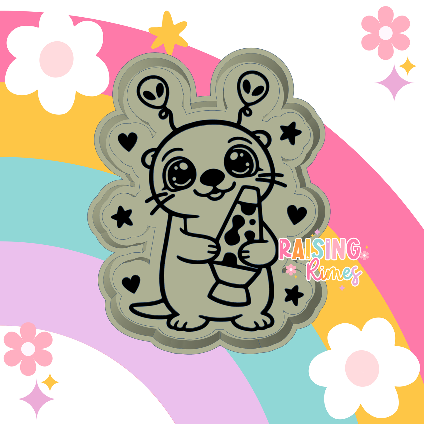 Groovy Alien Otter Silicone Mold
