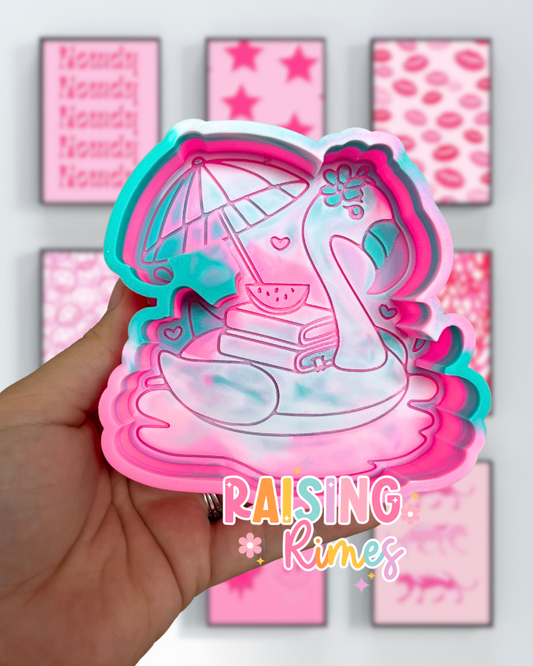 Flamingo Book Float Silicone Mold