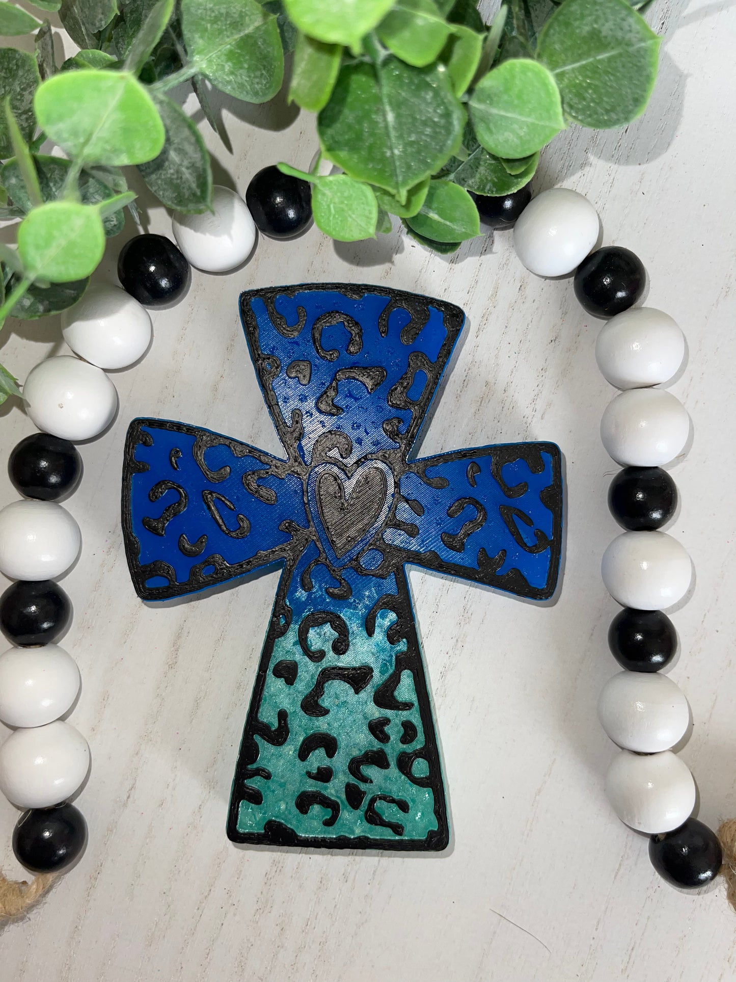 Wholesale - Leopard Heart Cross