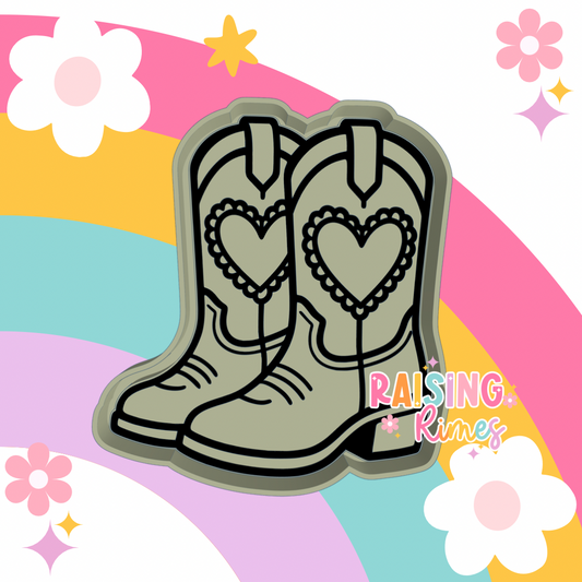 Heart Boots Silicone Mold