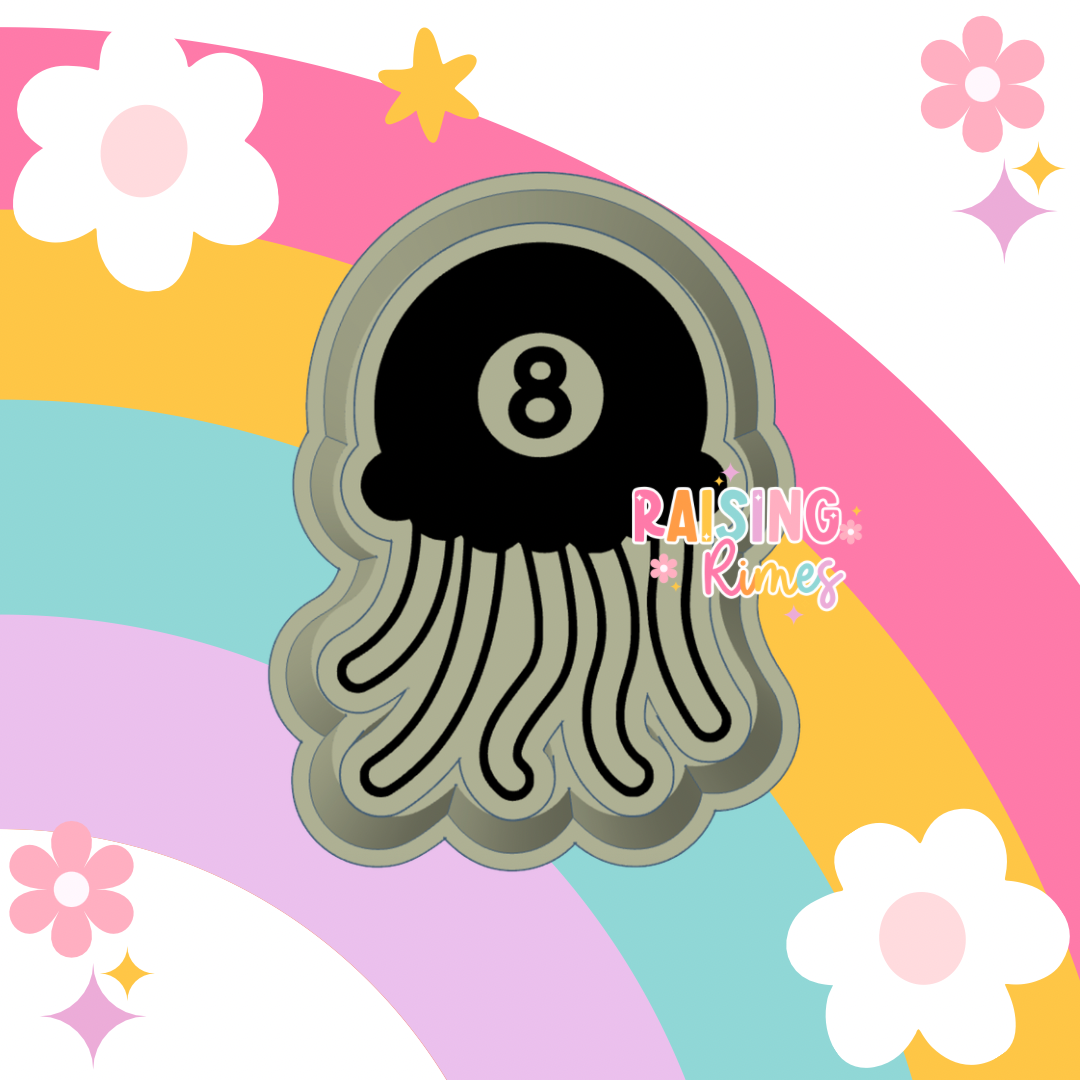 8 Ball Octopus Silicone Mold