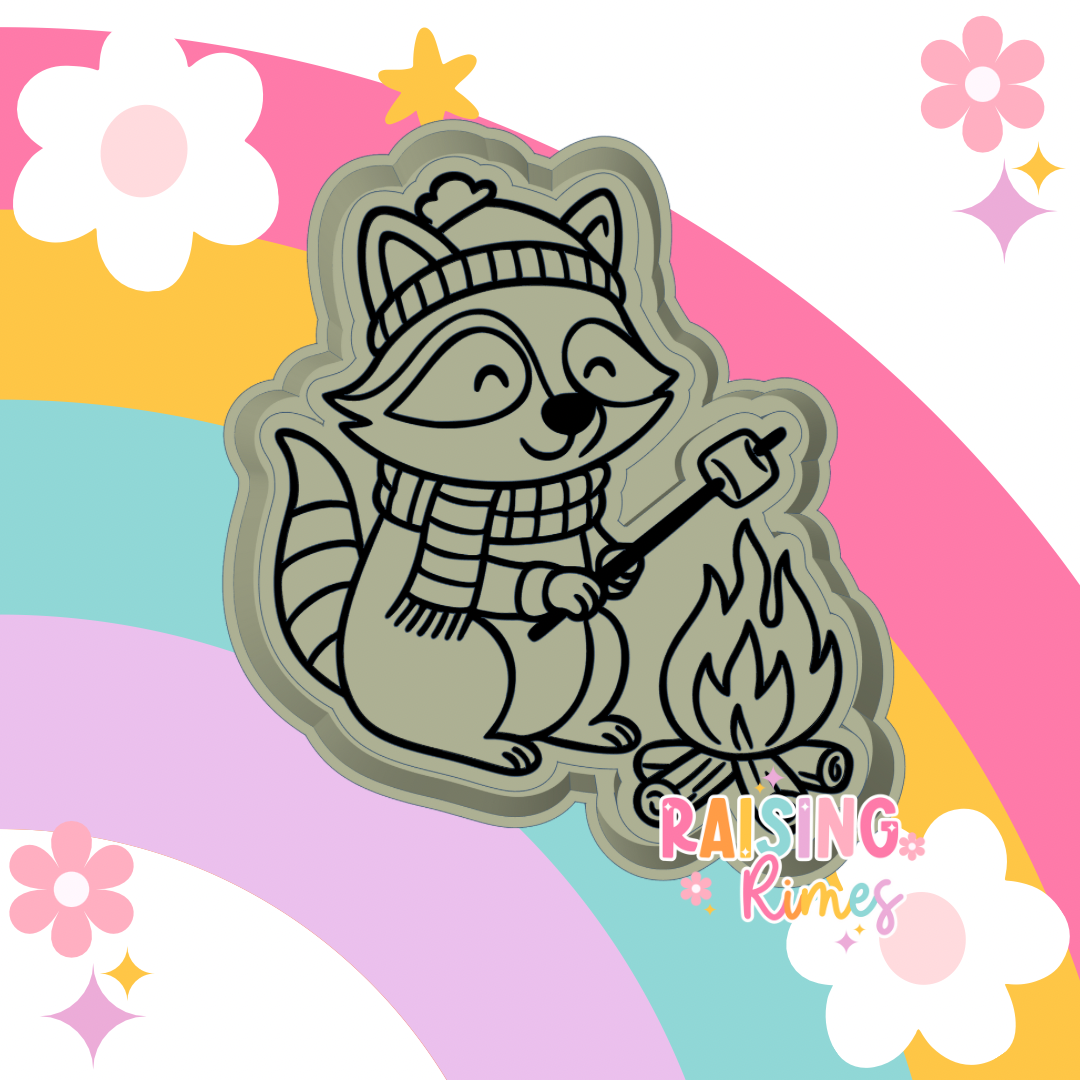 Roasting Mellows Raccoon Silicone Mold