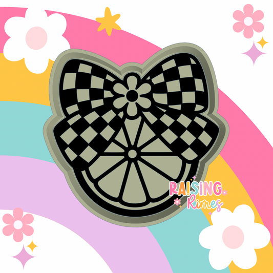 Lemon w/ Checkered Bow Silicone Mold