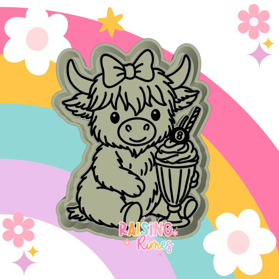 Highland w/ Milkshake Silicone Mold