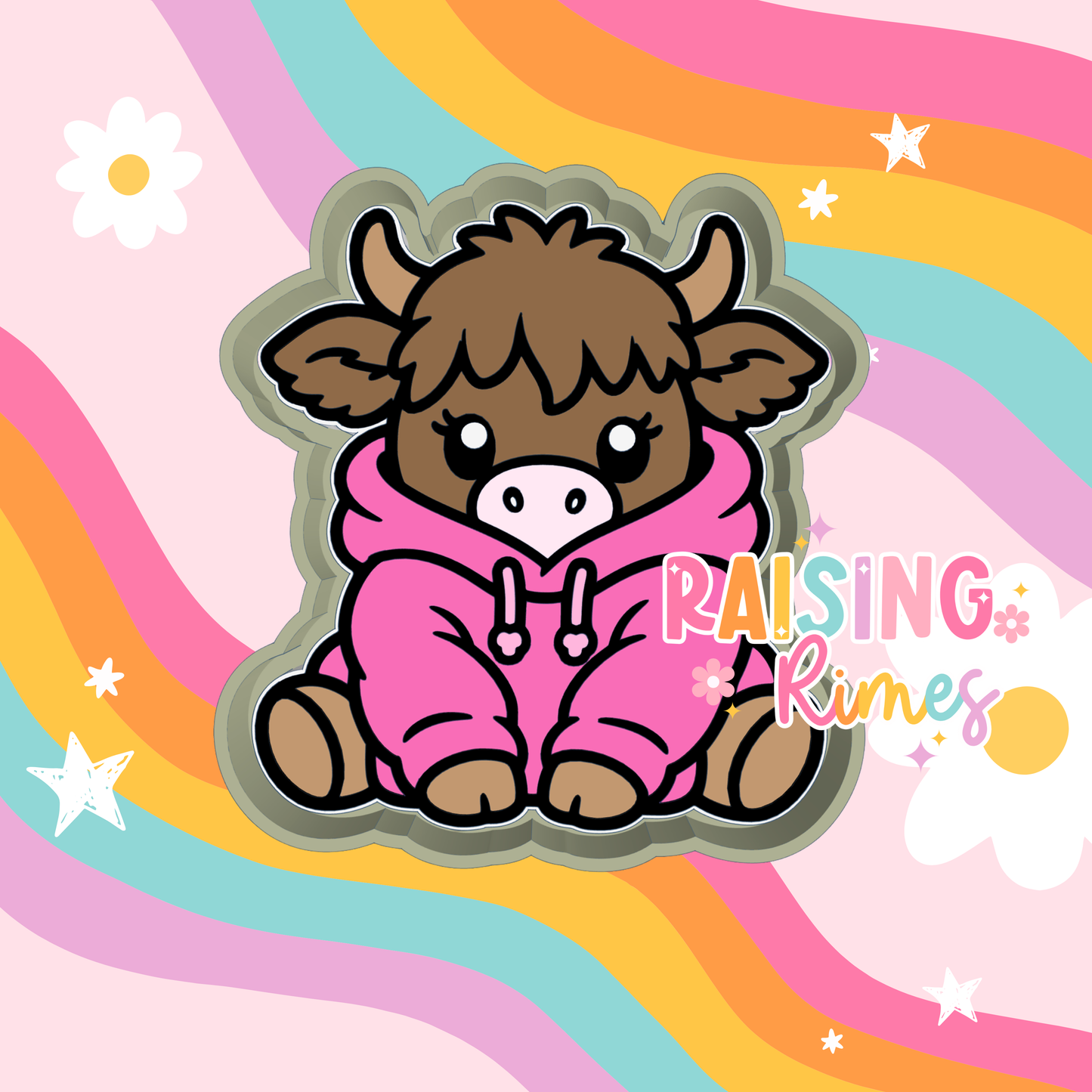 Hoodie Cow Silicone Mold
