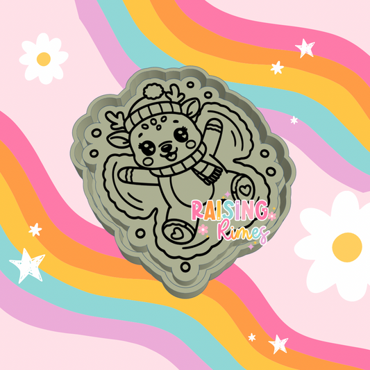 Snow Angel Reindeer Silicone Mold