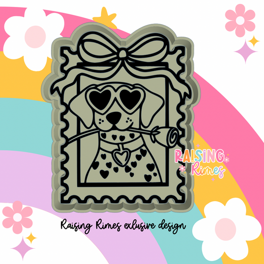Dalmatian Rose Stamp Silicone Mold