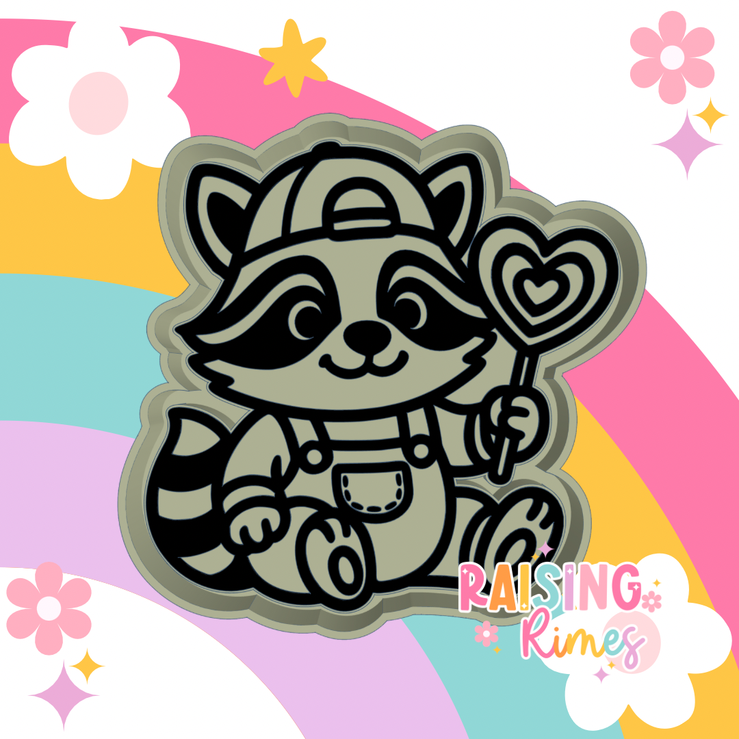 Lollipop Raccoon Silicone Mold