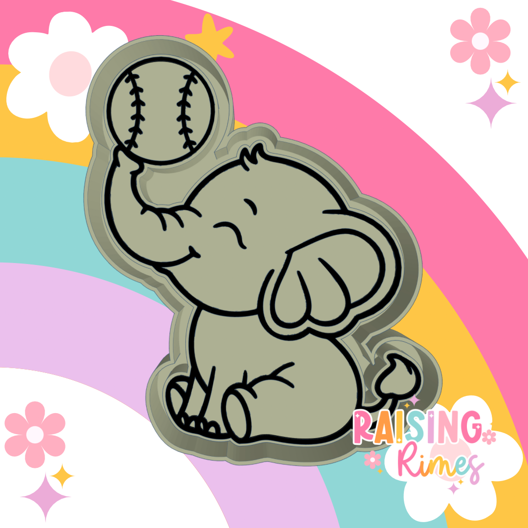 Baseball Elephant Silicone Mold
