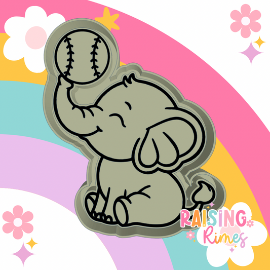 Baseball Elephant Silicone Mold