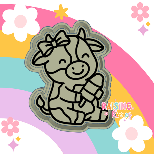Cow w/ Popsicle Silicone Mold