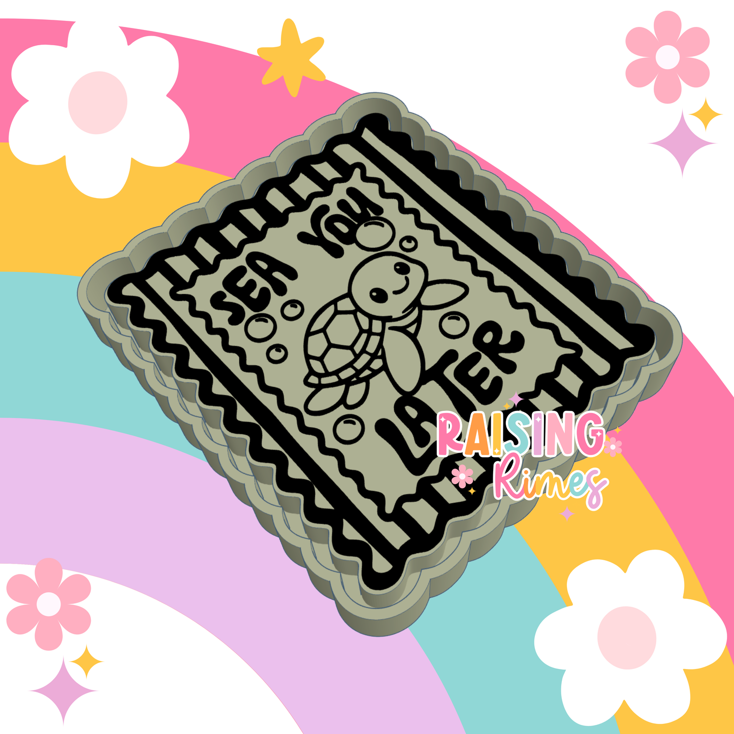 Sea You Later Turtle Silicone Mold