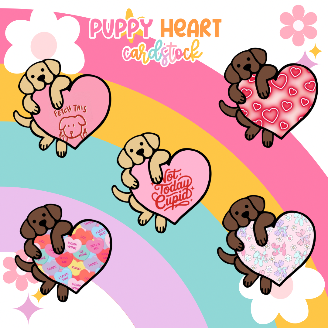 Puppy Heart Cardstock Grab Bag