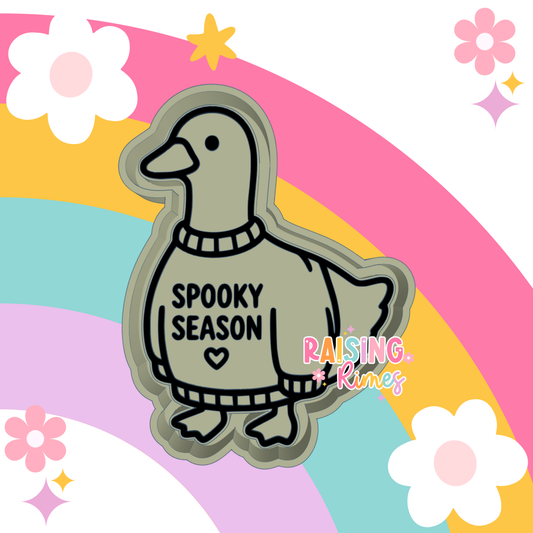 Spooky Season Sweater Goose Silicone Mold