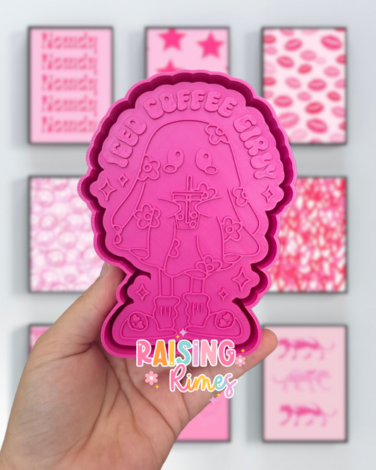 Iced Coffee Girly Ghost Silicone Mold