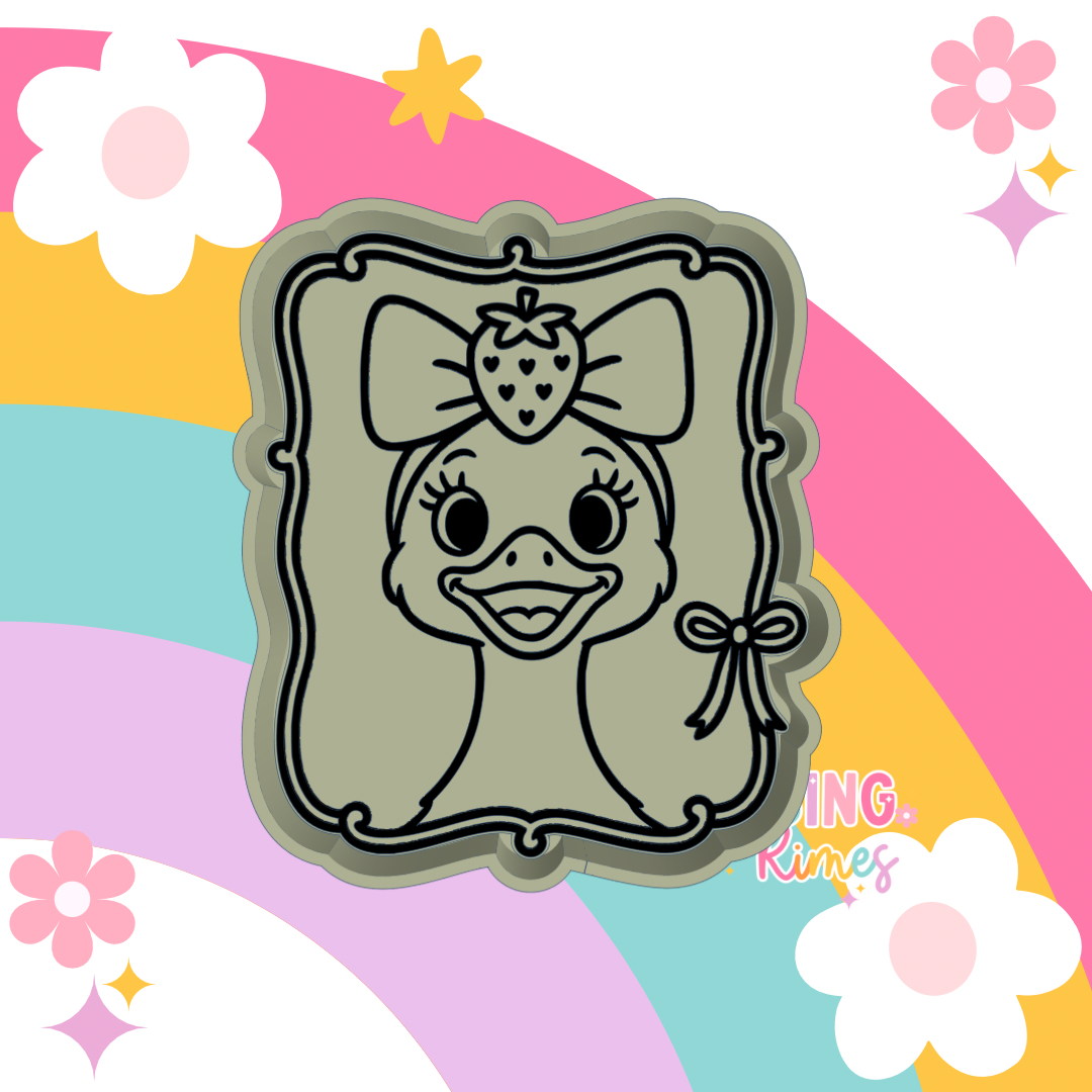 Strawberry Goose in Frame Silicone Mold