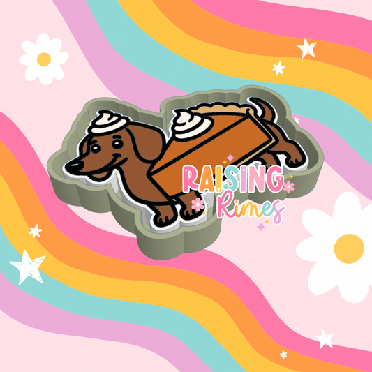 Pumpkin Pie Dachshund Silicone Mold