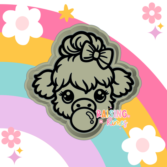 Bubblegum Bun Cow Silicone Mold