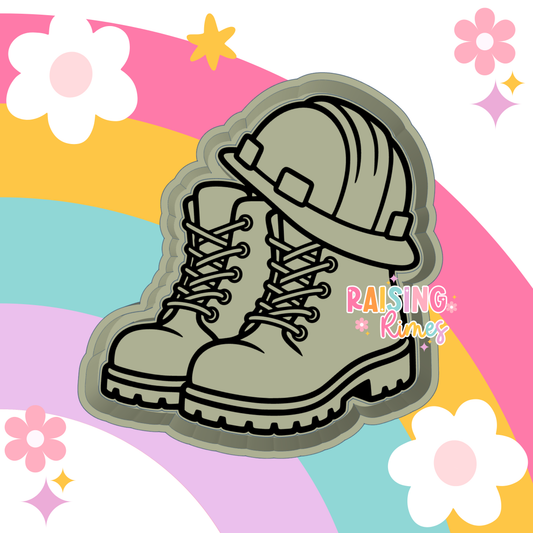 Blue Collar Boots & Hard Hat Silicone Mold