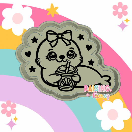 Seal Iced Coffee Silicone Mold
