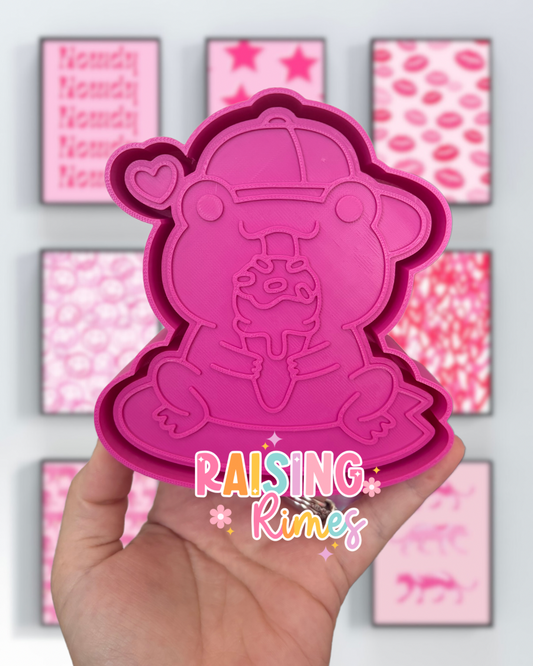 Froggie W/ Ice Cream Silicone Mold