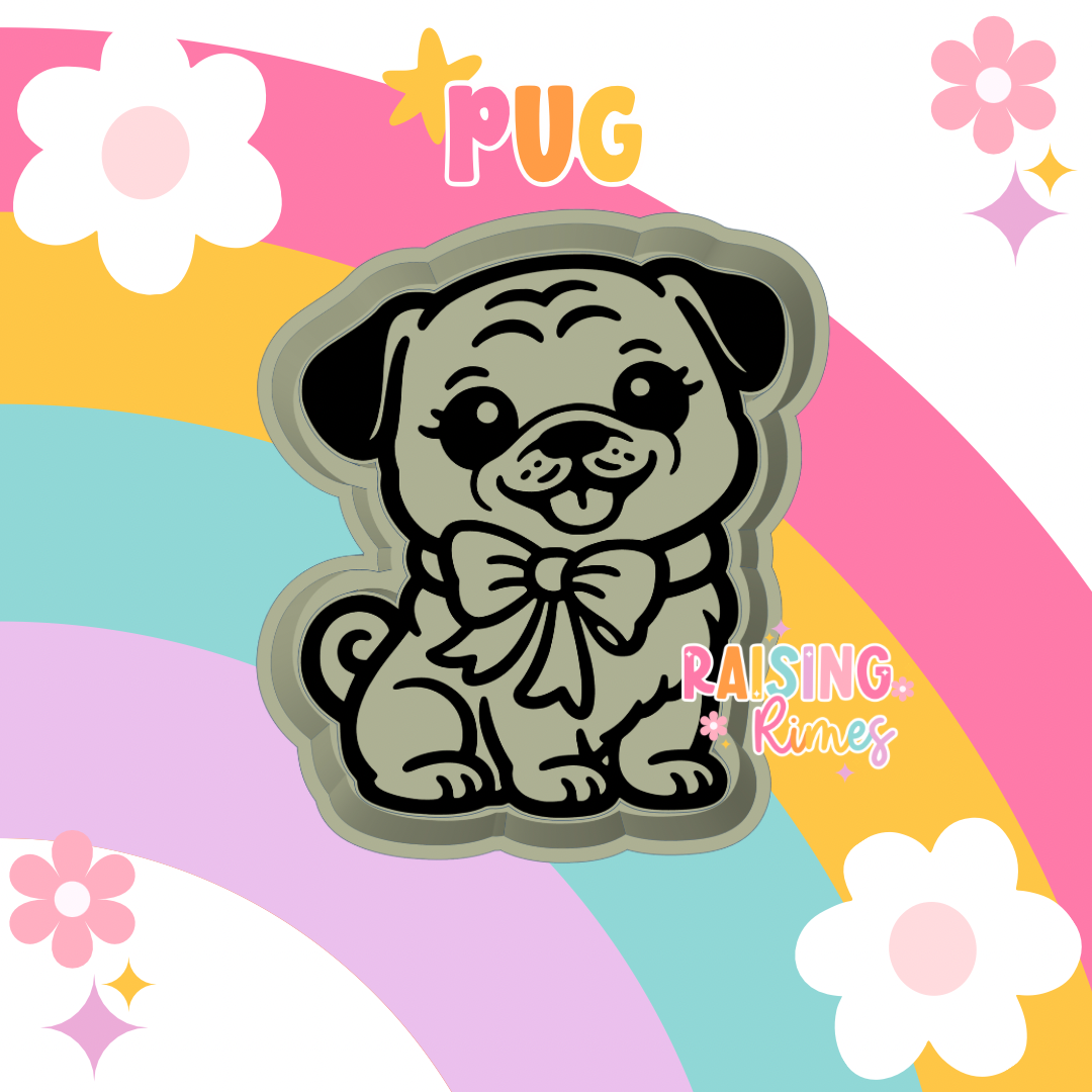 Pug Silicone Mold