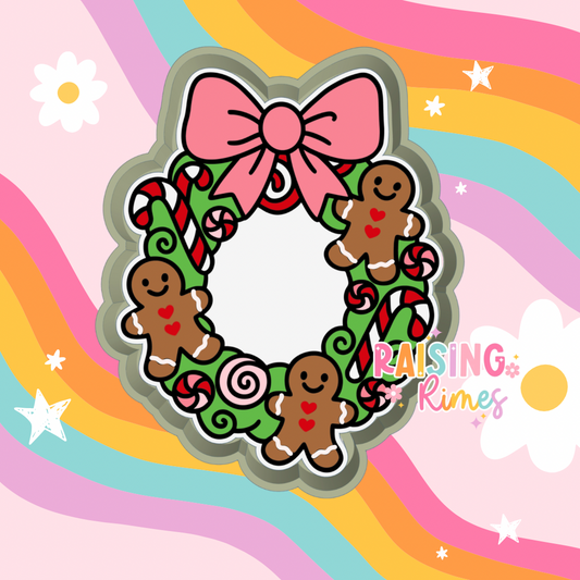 Gingerbread Wreath Silicone Mold