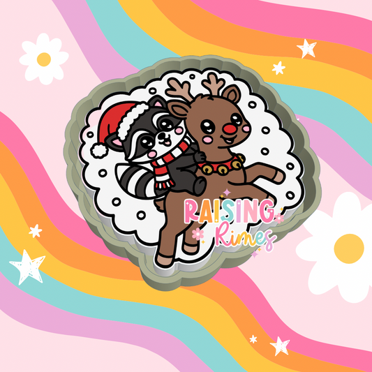 Raccoon & Rudolph Silicone Mold