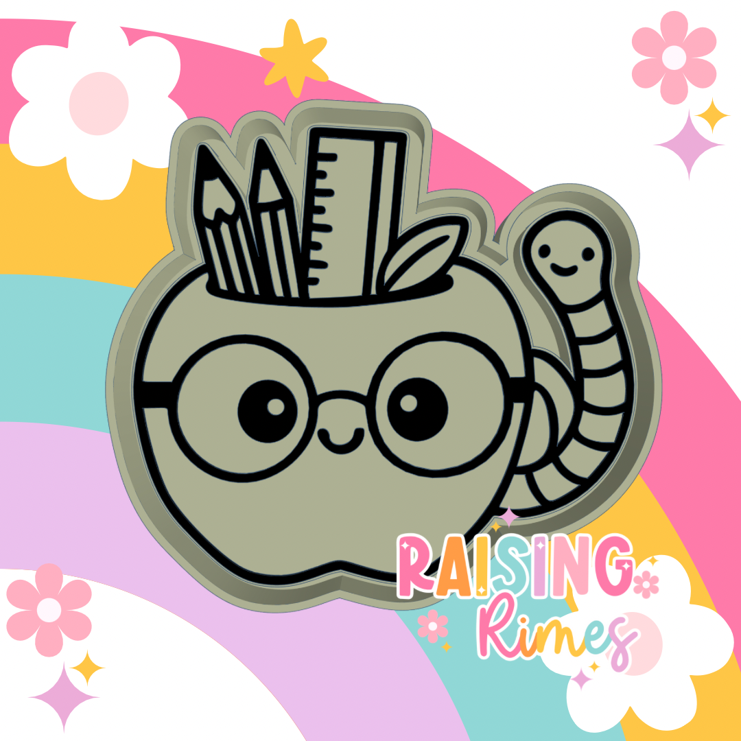 Apple Mug w/ Worm Silicone Mold