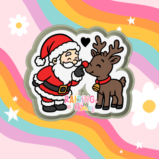 Santa & Rudolph Nose Boop Silicone Mold