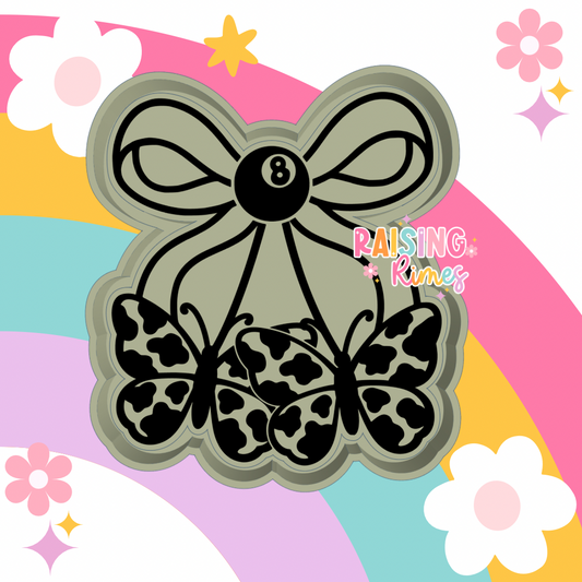 Cow Print Butterfly Cherry Silicone Mold