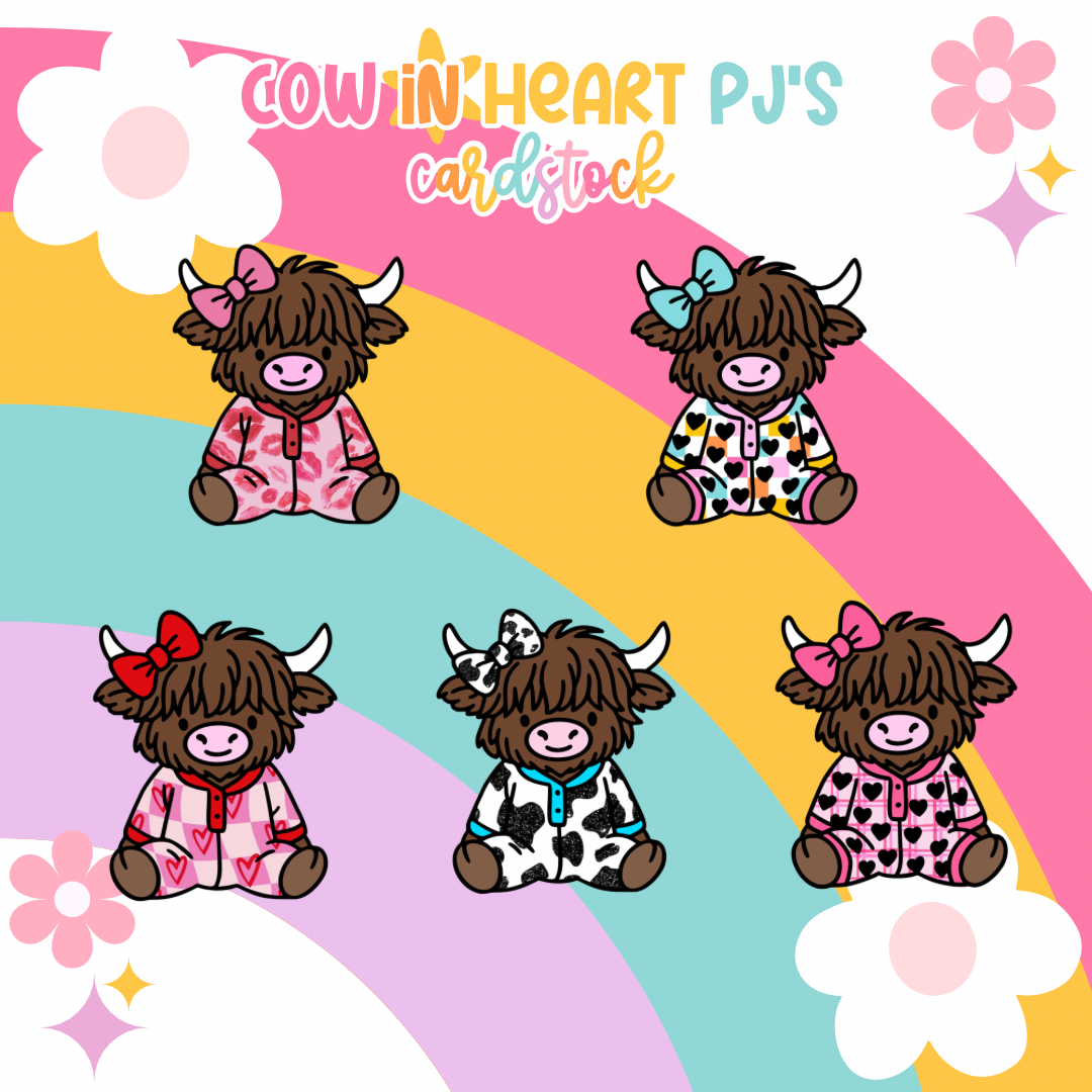 Cow PJ Cardstock Grab Bag