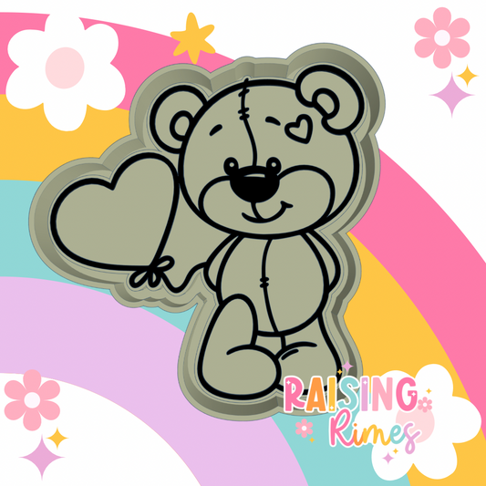 Cute Balloon Bear Silicone Mold