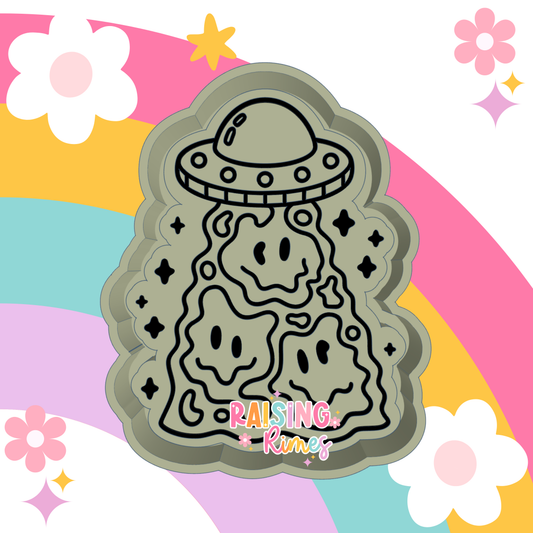 Trippy Smiley UFO Silicone Mold