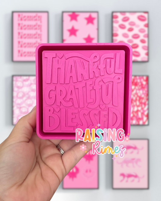 Thankful Grateful Blessed Silicone Mold
