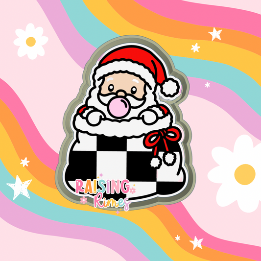 Bubblegum Santa in Santa Sack Silicone Mold