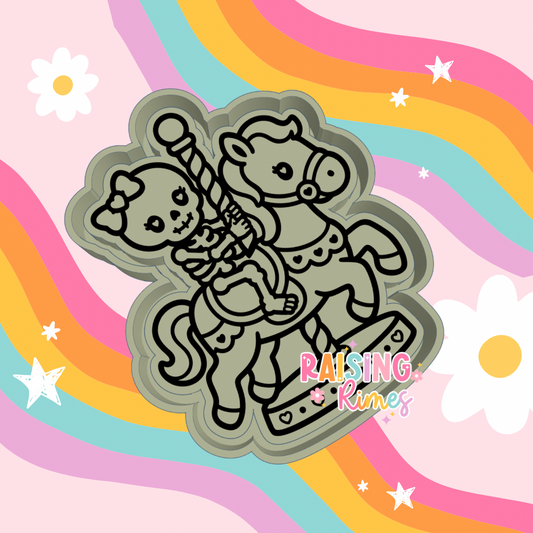 Skeleton on Carousel Silicone Mold